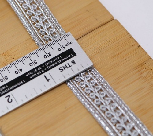 2 M 2 Cm Wide Metallic Scallop Gota Zari Braid Lace Craft Trim Embellishment Sew - Picture 5 of 27