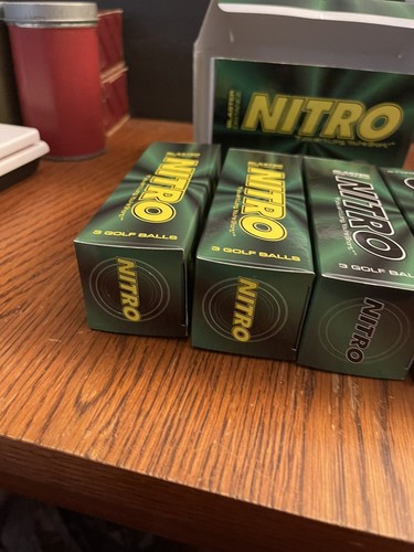 Lot of 11 Nitro Distance Blaster Golf Balls New 6 Yellow 5 White In Boxes - Picture 12 of 23