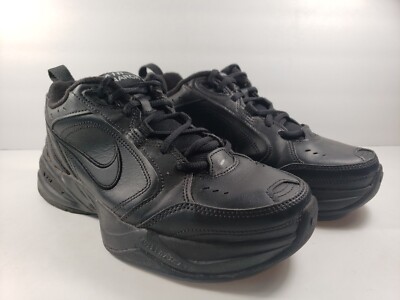 Nike 415445-001 Air Monarch IV Black Leather Training Shoes