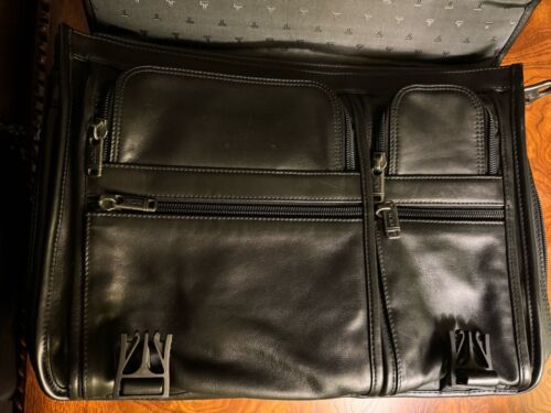 Tumi Black Leather Messenger Style Briefcase (96171D4) - New!