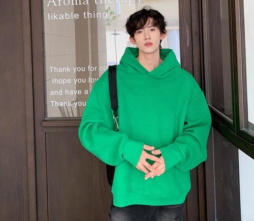 Men's New Fashion Winter Hood Long Sleeve Loose Warm Pullover Casual Sweatshirt - Bild 15 von 17