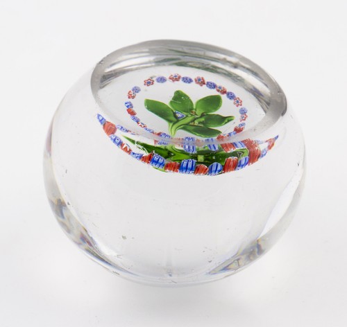 antique 19th Century St Louis lampwork Nosegay and garland glass paperweight - Picture 6 of 6