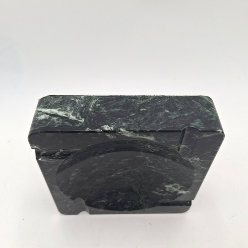 Vintage MCM großer 6" Aschenbecher grün Zigarre Zigarette Vermarco Vermont Marble Co - Bild 13 von 21