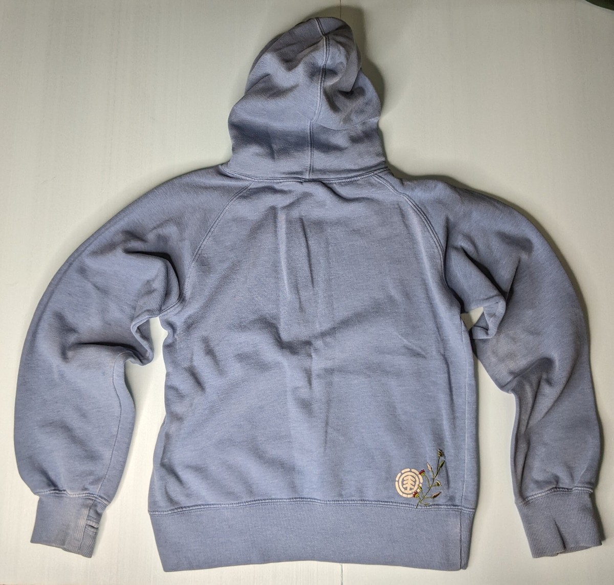 Vtg Element Skateboard Hoodie w Thumb Holes Embroidered Flowers Size M Y2K eBay