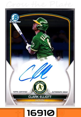 2023 BOWMAN CHROME PROSPECTS AUTO CLARK ELLIOTT A's #CPA-CEL
