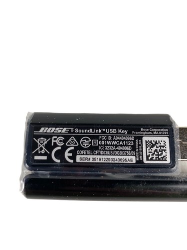 NUOVO Bose Soundlink chiave USB trasmettitore audio Bluetooth solo nero OEM originale - Foto 2 di 4