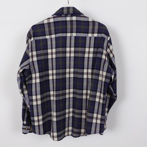 Vintage 80s Men's Store Flannel Button Long Sleeve Size Large Two Pockets Work - Picture 2 of 15