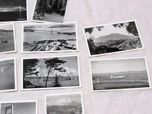 1936 Golden Gate Bridge 15 Real Photos Postcards in Folder Mint Cond. Unused - Imagen 4 de 10