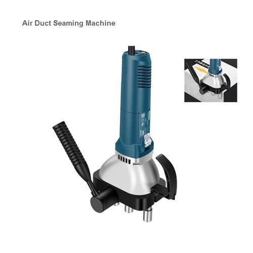 High Power Air Duct Seaming Machine Used for Straight/Round Pipe/White - Bild 4 von 20