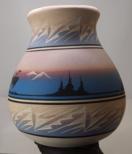 Lot Of Signed Navajo Pottery Vases. By Cedar Mesa & Melissa - Picture 5 of 21