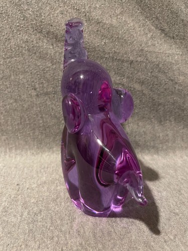 FM Konstglas Marcolin Ronneby Schweden 6" lila lila Glas Elefant M487 - Bild 2 von 7