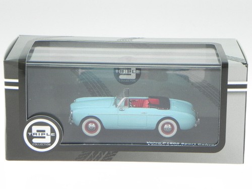 Volvo P1900 convertible 1955 light blue diecast model car Triple9 1/43 - Picture 4 of 4