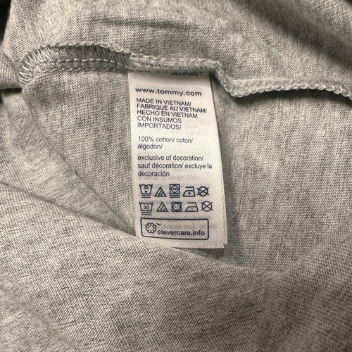 Tommy Hilfiger Camiseta Para Hombre Pequeña Gris 1985 Cosido Logo Manga Corta Nueva Con Etiquetas - Imagen 4 de 5