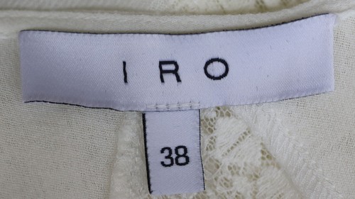 IRO VILDA LACE-INSET VOILE DRESS FR 38 UK 10 - Picture 5 of 6