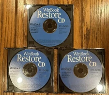 WinBook Restore CD FC1-245110 Bootable CD 2005 3-CD-ROM