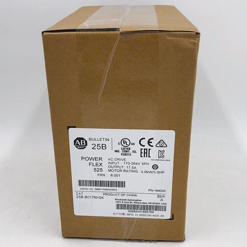 25B-B017N104 PowerFlex 525 4kW (5Hp) AC Drive 25BB017N104 New US Free Tax