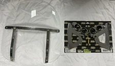 MEMPHIS FATS WINDSHIELD KIT VEGAS JACKPOT 15" WITH POLISHED MOUNTING HARDWARE