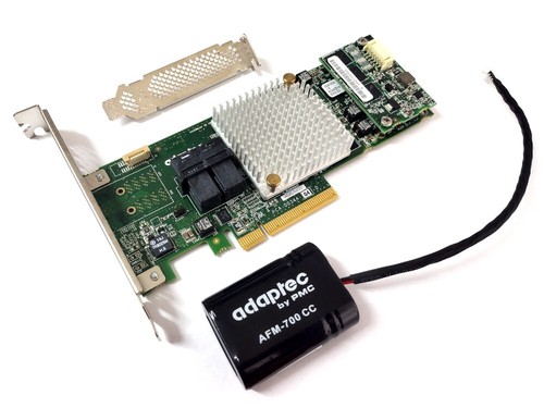 Adaptec 8805 8-port intern SATA / SAS RAID Controller 12G PCIe x8 3.0 1024MB 1G - Bild 1 von 5