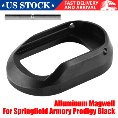 Black Flared Magwell for Springfield Armory Prodigy Anodized CNC Aluminum 9mm