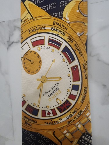 Seiko Herren Krawatte, Seide, lebendige Farben, sehr schön & selten. - Bild 4 von 15