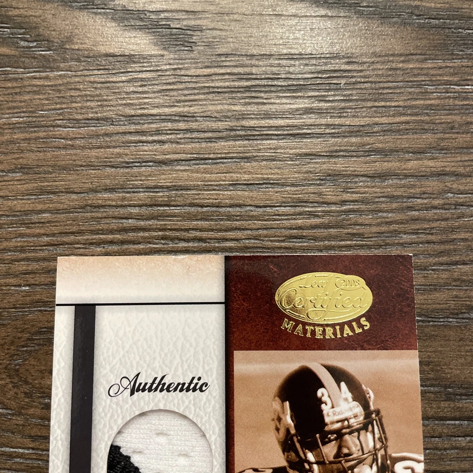 2008 Leaf Certified Materials Rashard Mendenhall 2 Color Patch /25 FOTG - Image 2 of 4