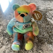NFL Bret Favre 4 TieDye Plush Beanie Bear Salvino's Bammers Greenbay Packers 9