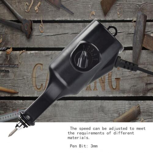 Electric Engraver Jewelry Carving Pen Metal Wood Glass Engraving Lettering Tool - Picture 6 of 9