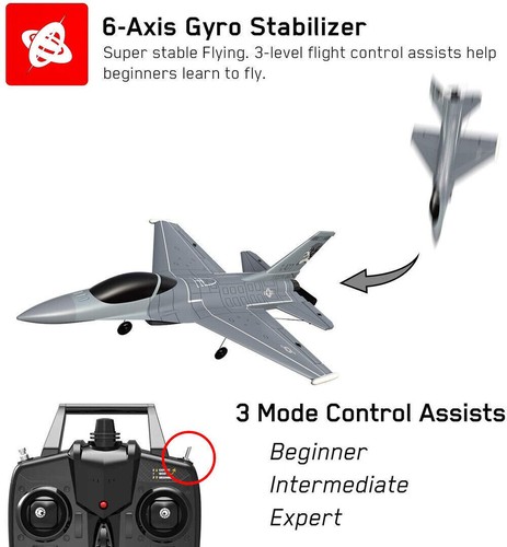 VOLANTEXRC 4-CH Jet F-16 Fighting Falcon RTF with Xpilot Stabilizer for Beginner - Picture 8 of 14