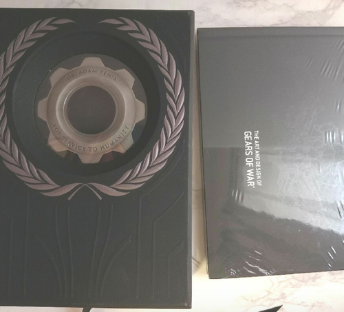 Gears of War 3 Art Book, COG Flag, Adam's COG Medal, and Other Perks from Japan - Picture 1 of 5