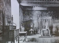 Chamber Ruggier Catherine de Medici Chaumont Chateau Magic Lantern Glass Slide