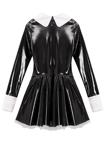 Para hombres Vestidos Aspecto Húmedo Ropa de Club Brillante Disfraz Juegos con disfraces Uniforme Línea A Trajes - Imagen 16 de 44
