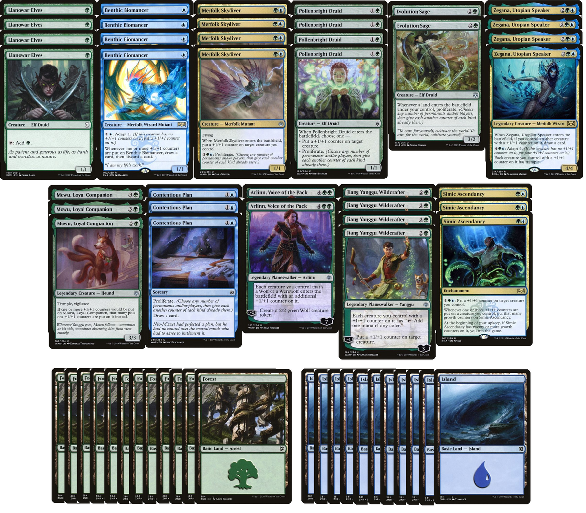 ELITE Proliferate Deck - Green Blue - 60 Card - Ready to Play - MTG NM/M! ELITE Proliferate Deck - Green Blue - 60 Card - Ready to Play - MTG NM/M!