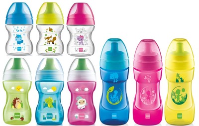 MAM Learn to Drink Cup Pink 190ml with Handles /& Soother│Removable Valve│190ml│