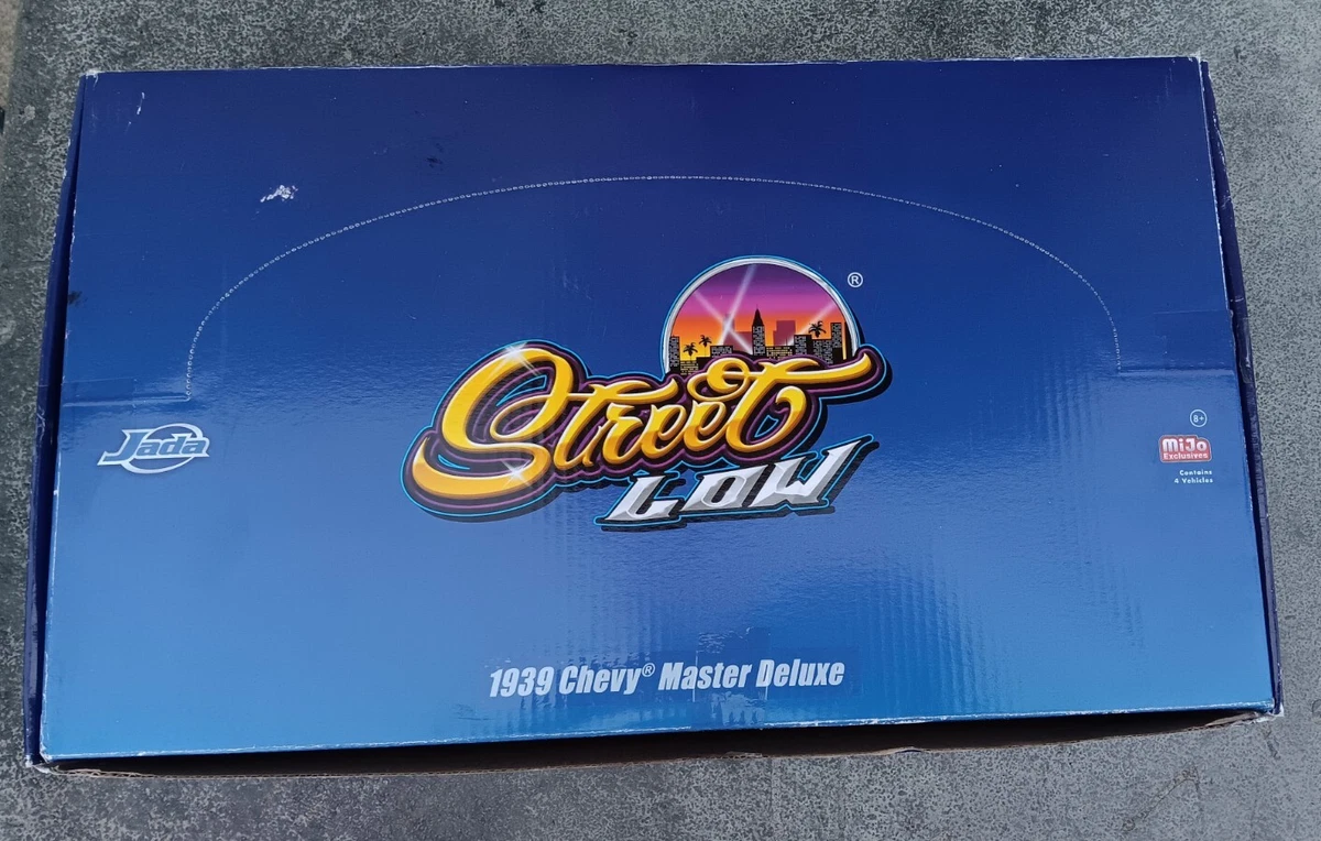 Jada Street Low 1:24 Diecast Model 1939 Chevy Master Deluxe Red 
