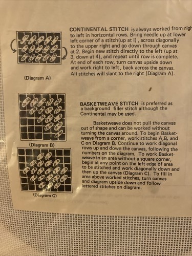 Hand Painted Needlepoint Canvas Vintage Debbie Patrick Victorian Haas-Lilienthal - Picture 9 of 12