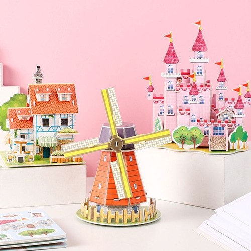 Assembly Building Blocks 3D Castle Building Block Toy Kids