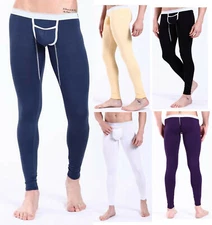 NEW Sexy Men’s Underpants Modal Thin Thermal Underwear Slim Fit Long Johns S~L