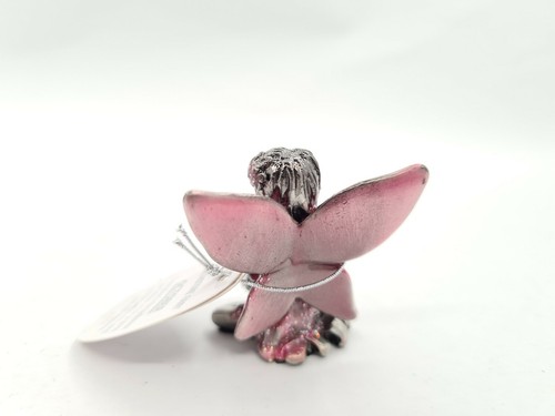 Birthstone Fairy Miniature Figurine, October with Pink Tourmaline made in GB - Picture 4 of 12