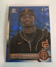 Ryan Reckley 2022 Bowman Chrome Sapphire Edition 1st #BCP-163 Giants