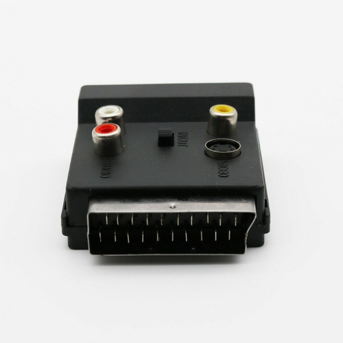 1x RGB Scart Male to 3x RCA Female + S-Video AV TV Audio Cable Converter Adapter - Picture 8 of 11
