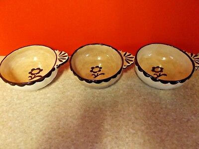 Gustavsberg Swedish Studio Pottery Pyro Handled Bowls Wilhelm Kage Design Ebay