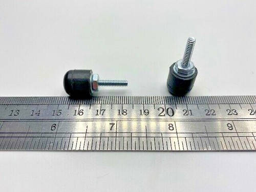Almohadilla de montaje antivibración de 1/2", perno #6 X 1" con arandela y tuerca (8 piezas) - Imagen 2 de 4