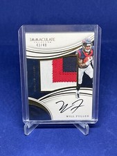 WILL FULLER 2016 PANINI IMMACULATE PREMIUM RPA JUMBO PATCH ON CARD AUTO #D 43/49