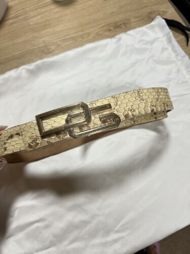Dolce&Gabbana Authentic Snakeskin Damen Gürtel 85 cm