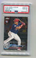 2018 Topps Chrome Update - JUAN SOTO - Rookie Card #HMT55 - NATIONALS  PSA 10