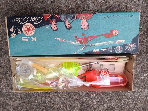 VINTAGE KS SUN STAR HELICOPTER #7749 w/ ORIGINAL BOX - Picture 2 of 9