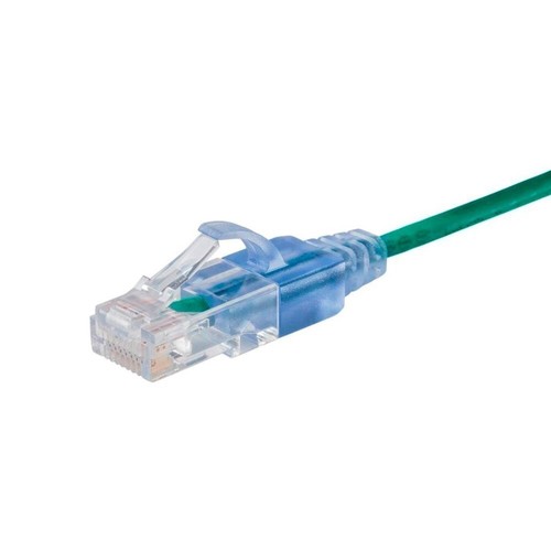 10x 14FT CAT6A RJ45 Ethernet LAN Network UTP Patch Cable Slim Cord Router Green - Afbeelding 2 van 4