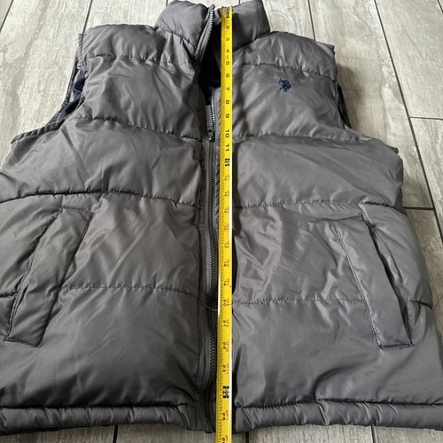 Men's U.S. Polo Assn. Puffer Vest, Color: Dark Grey Heather Mens Size L - Picture 4 of 6