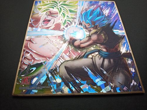 Tarjeta Dragon Ball Super Gogeta Broly Shikishi BANDAI HECHA EN JAPÓN - Imagen 2 de 3