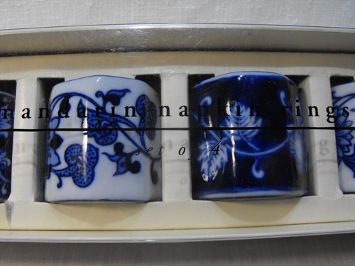 VINTAGE PIER 1 IMPORTS MANDARIN NAPKIN RINGS - Picture 2 of 5